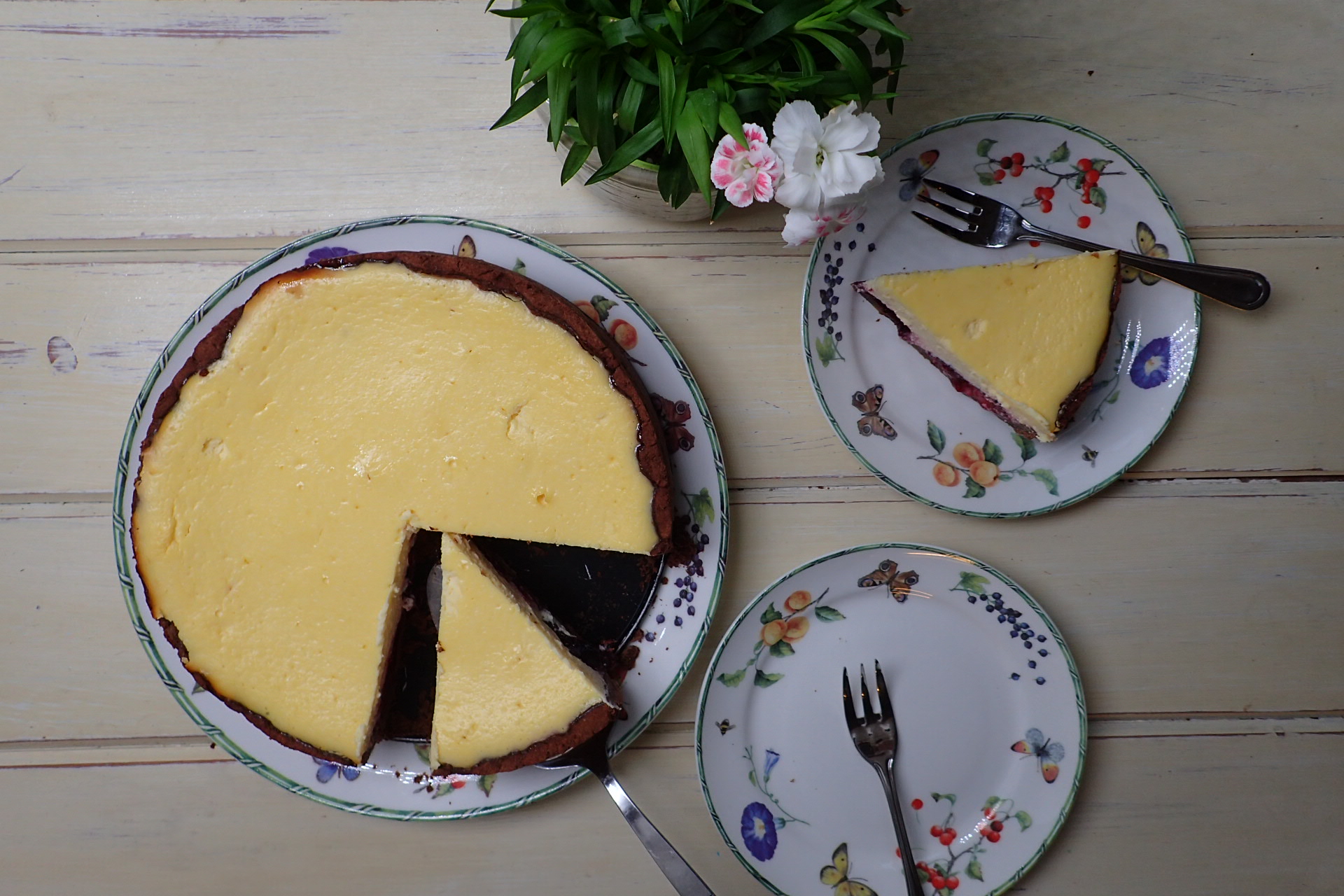 Bezlepkový tvarohový koláč