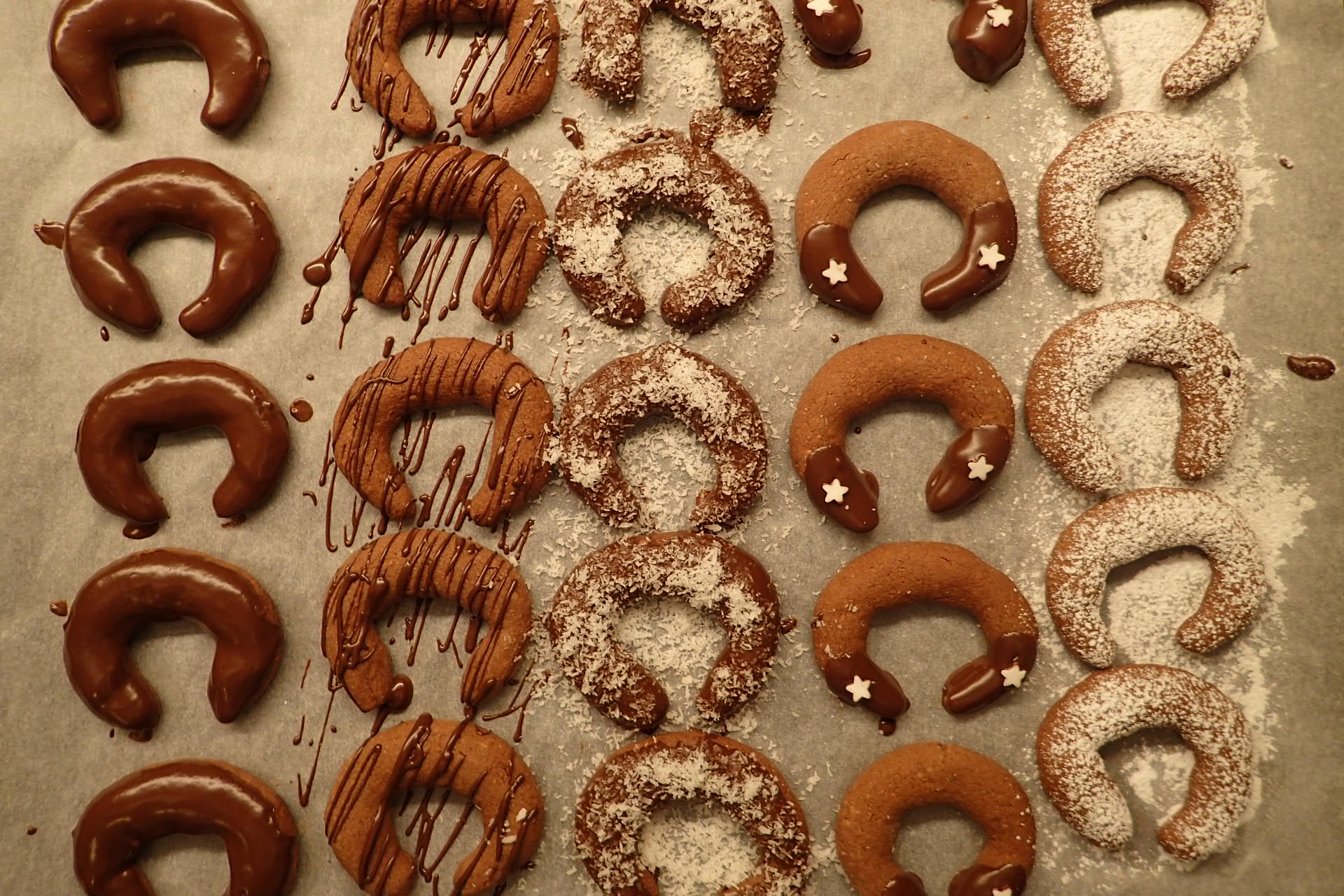 Bezlepkové brownie rožky